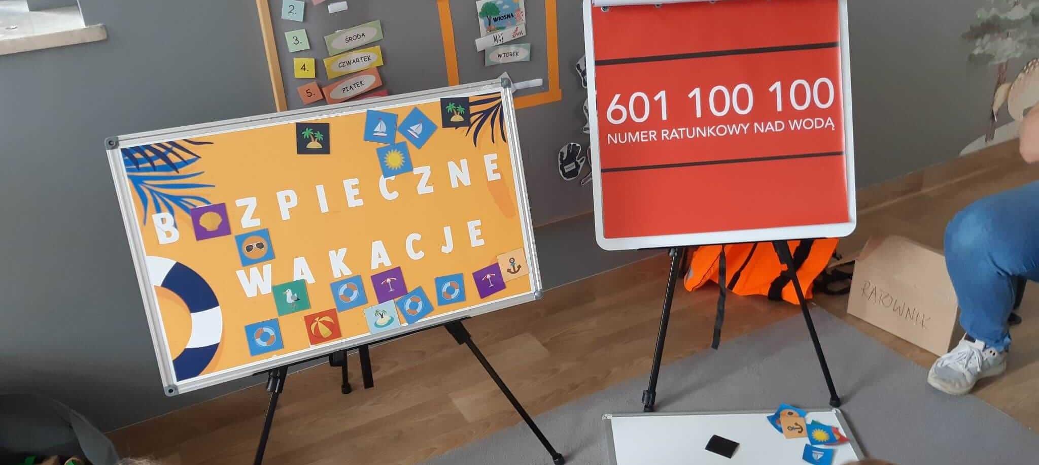 Bezpieczne wakacje – nauka w przedszkolu Bezpieczne wakacje – nauka w przedszkolu